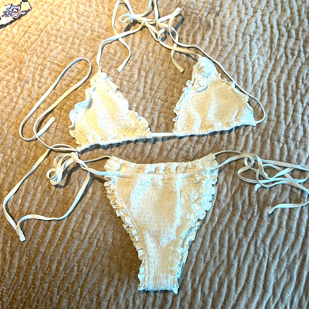 Frankie’s Bikinis White Bikini